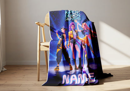 KPop Demon Hunters Huntrix Stage Personalized Blanket