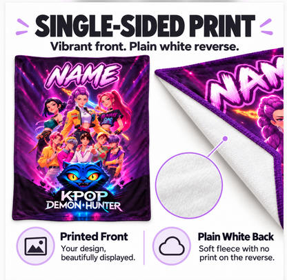 KPop Demon Hunters Full Cast Blanket