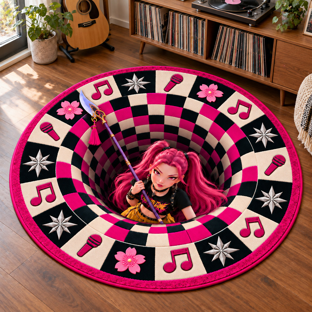 HUNTR/X Mira Portal 3D Illusion Rug