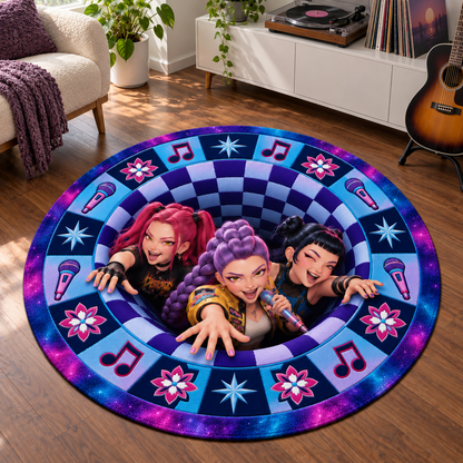 HUNTR/X Music Portal 3D Illusion Rug