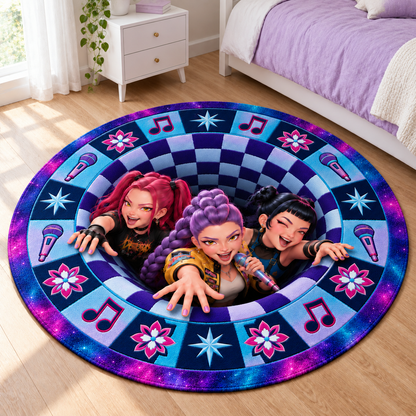HUNTR/X Music Portal 3D Illusion Rug