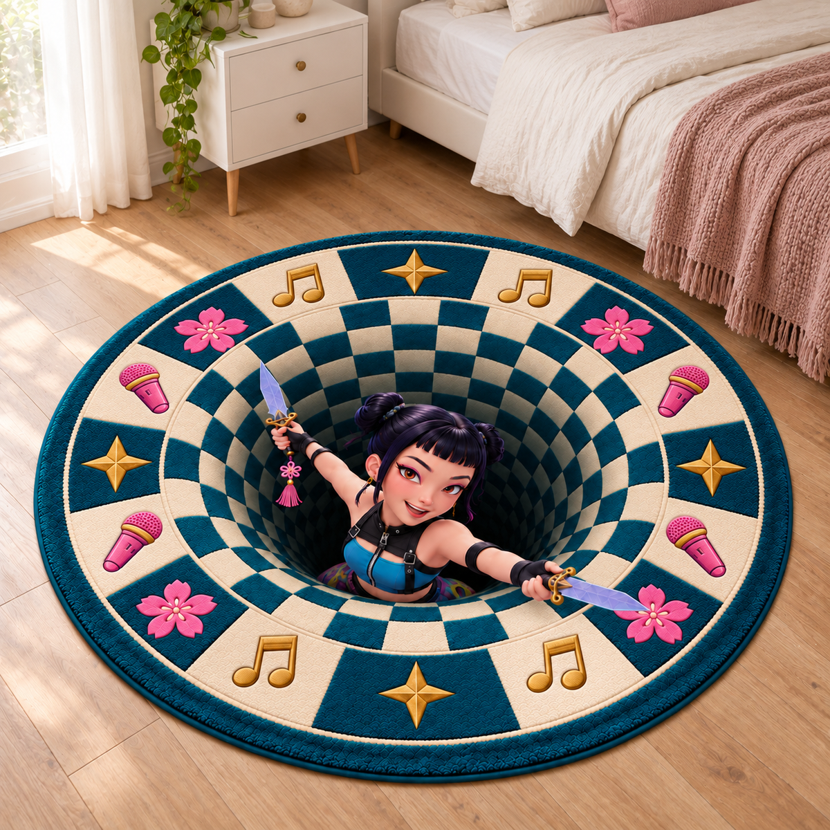 HUNTR/X Zoey Portal 3D Illusion Rug
