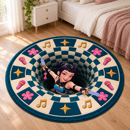 HUNTR/X Zoey Portal 3D Illusion Rug