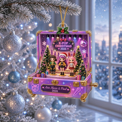 Personalized Kpop Christmas Ornament