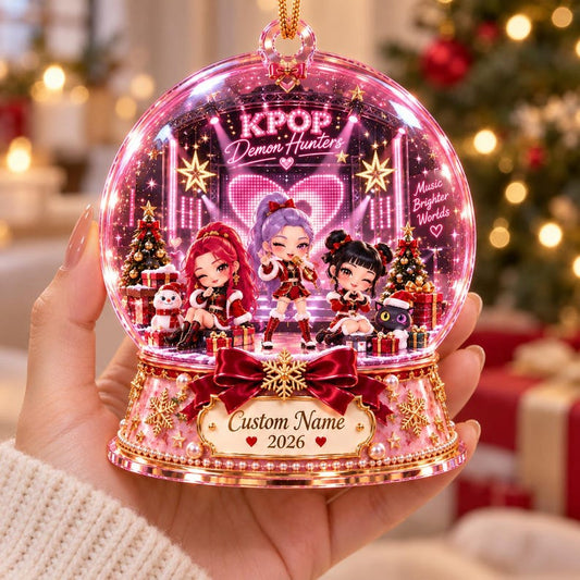 Personalized K-Pop Demon Hunter Ornament 2D Flat
