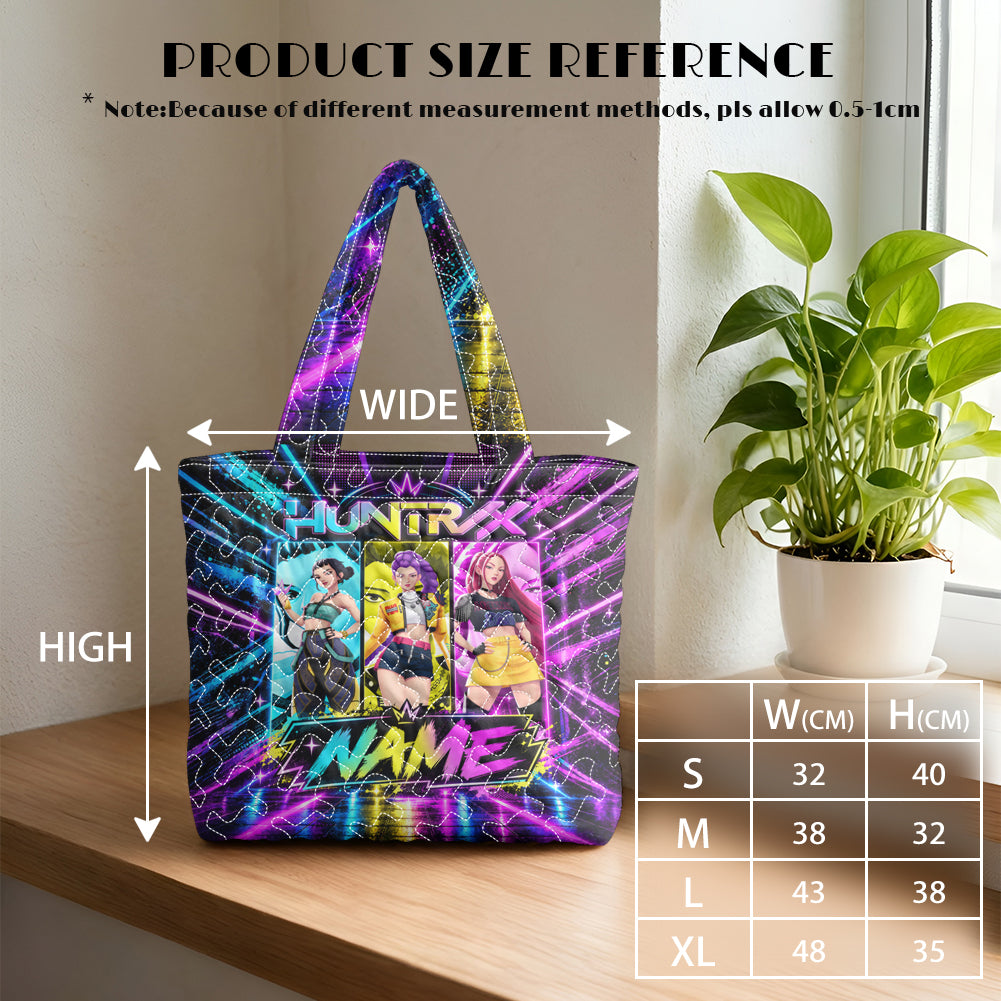 Personalized HUNTR/X Neon Tote Bag